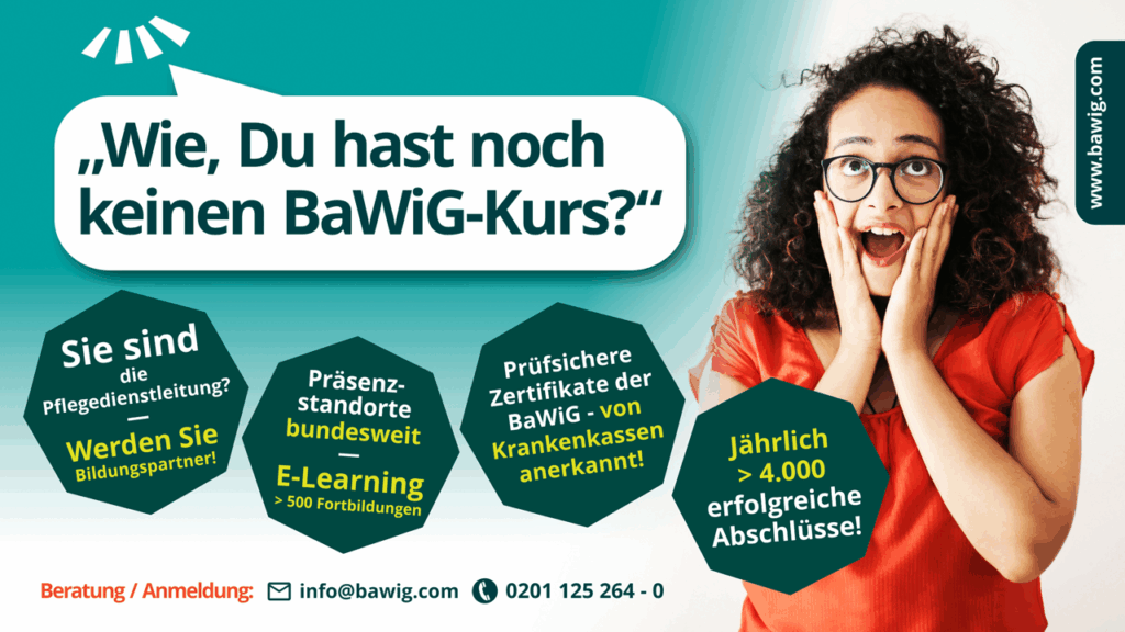 BaWiG - Infografik zu unseren E-Learning Kursen