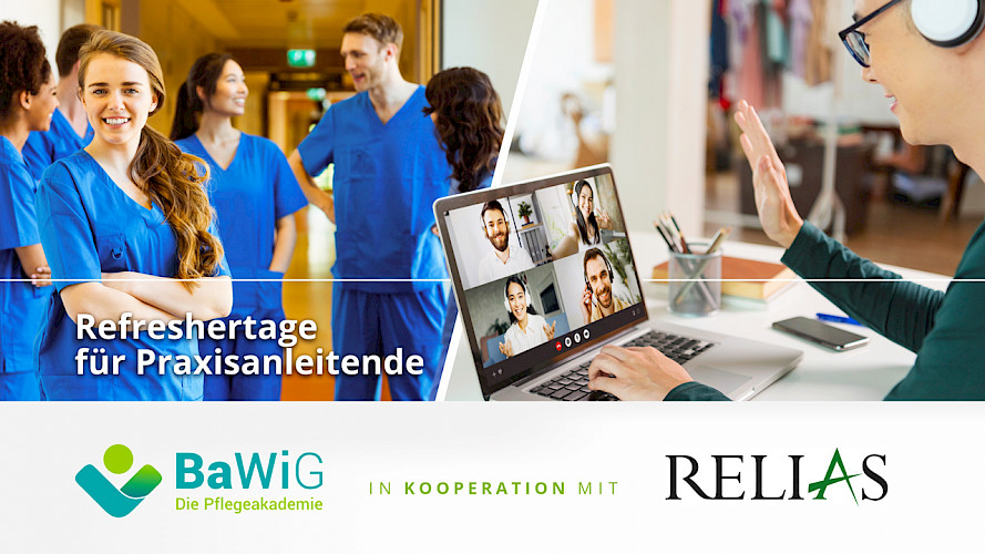 BaWiG - Infografik des YouTube Video über "Refreshertage für Praxisanleitende" der BaWiG