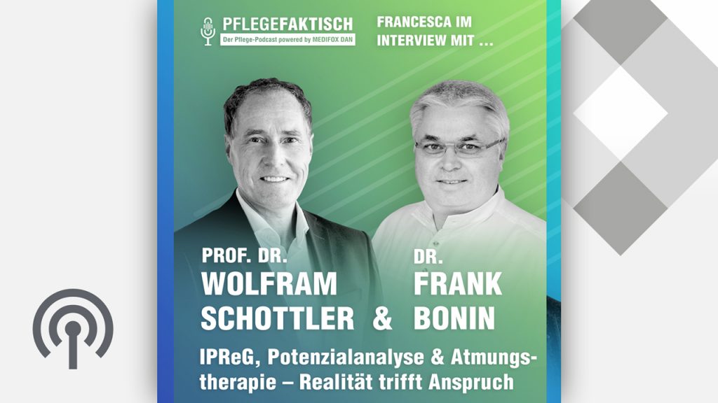 Grafik mit Prof. Dr. Wolfram Schottler und Dr. Frank Bonin zum Bereich Atmungstherapie Studium