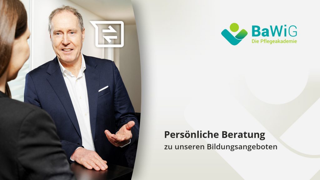Ab sofort besteht die Möglichkeit, zu allen Angeboten der BaWiG ein persönliches Beratungsgespräch mit unserem Geschäftsführer Prof. Dr. Wolfram Schottler zu vereinbaren.