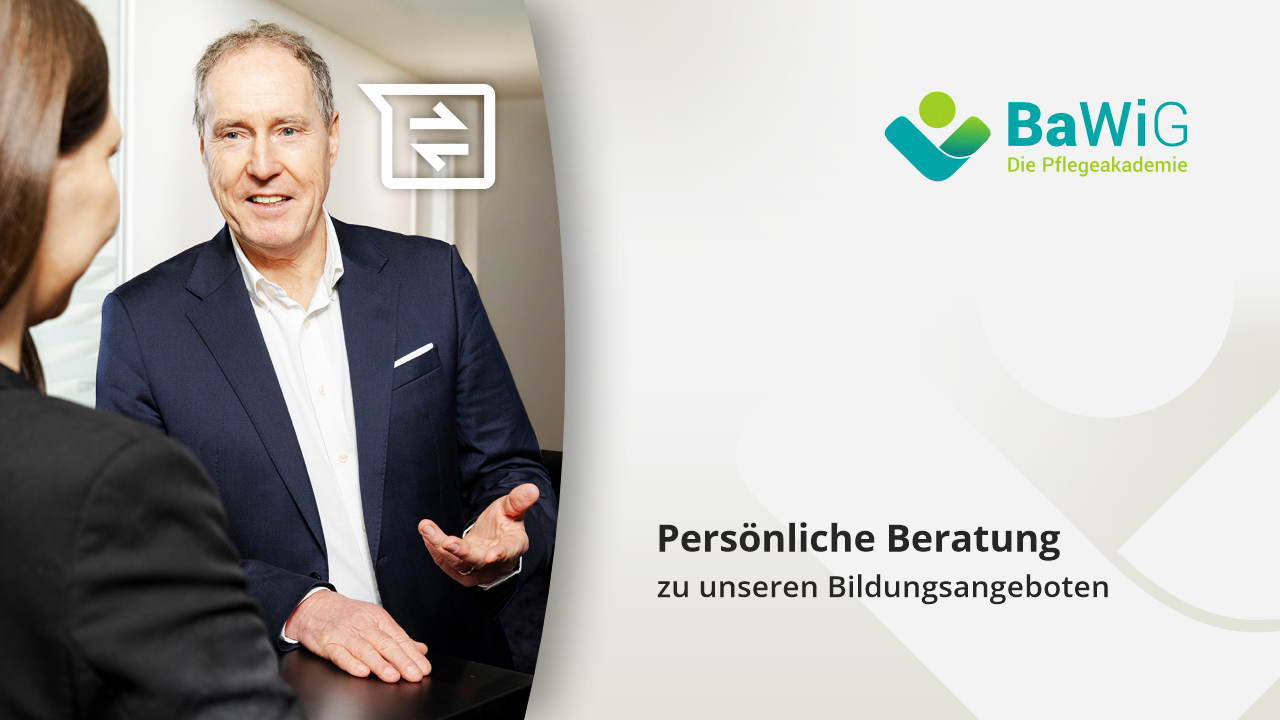 Ab sofort besteht die Möglichkeit, zu allen Angeboten der BaWiG ein persönliches Beratungsgespräch mit unserem Geschäftsführer Prof. Dr. Wolfram Schottler zu vereinbaren.