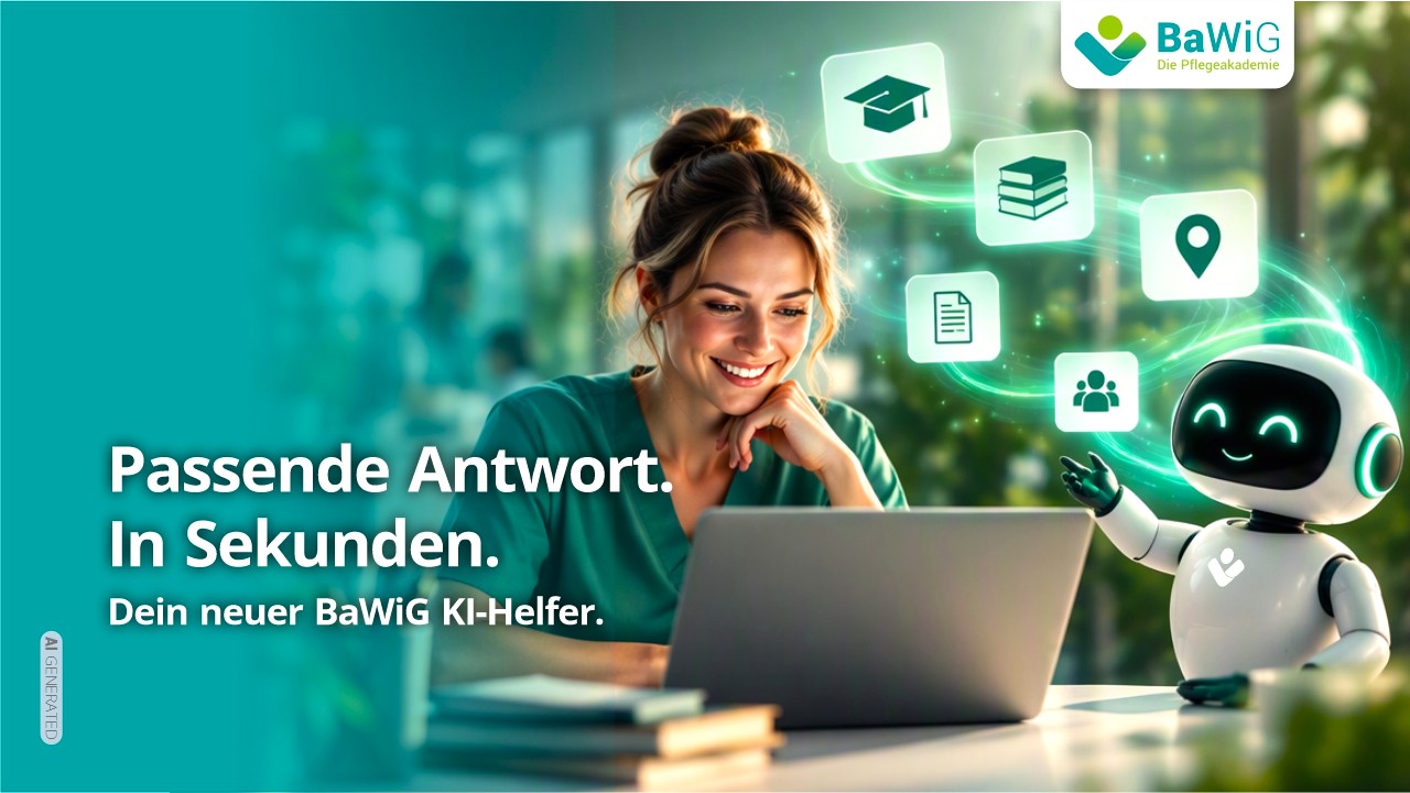 Du suchst die passende Weiterbildung in der Intensivpflege? Die BaWiG-Website hat jetzt einen neuen KI-Helfer.